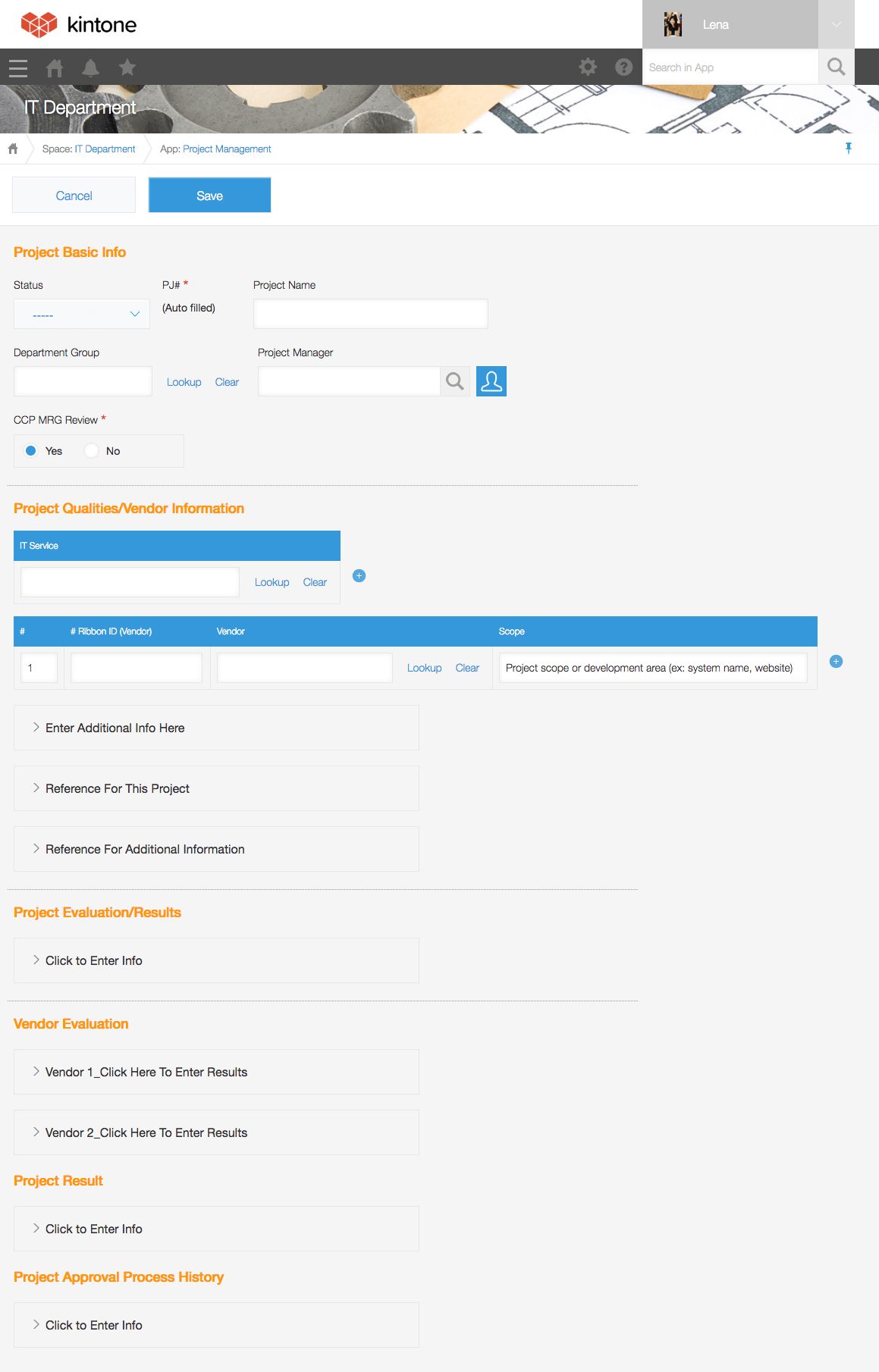 Persol Career Sample Project Management App Add New Record