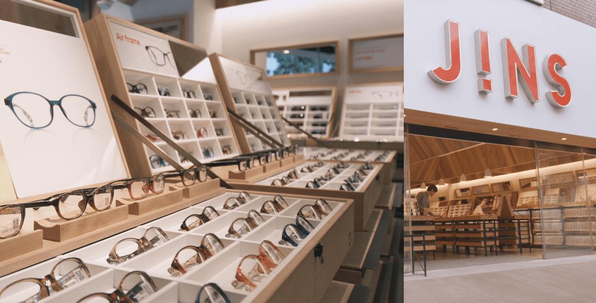 Jins store front display