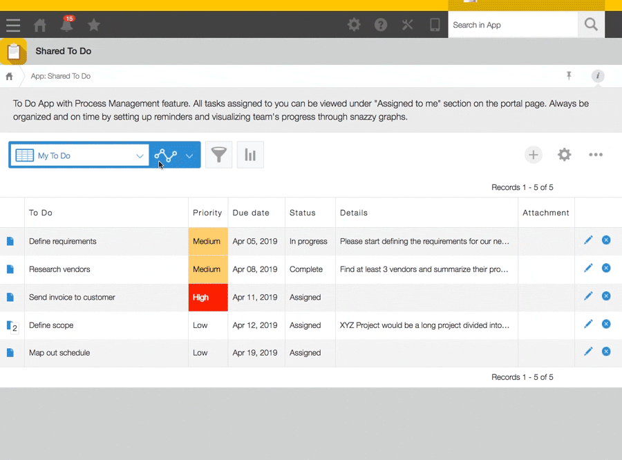 Kintone rapid application development, drag and drop creator