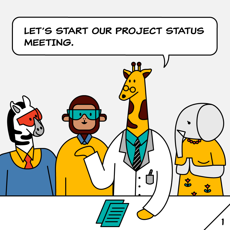 Kintone comic track project status and accountability 1