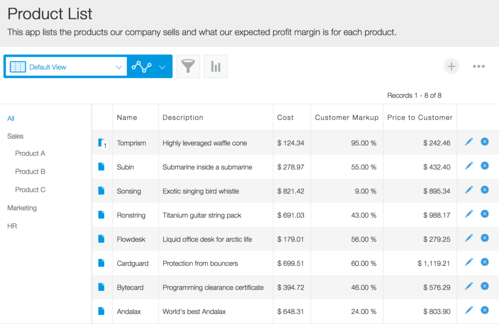 Kintone Online Database Spreadsheet Alternative Business App Product